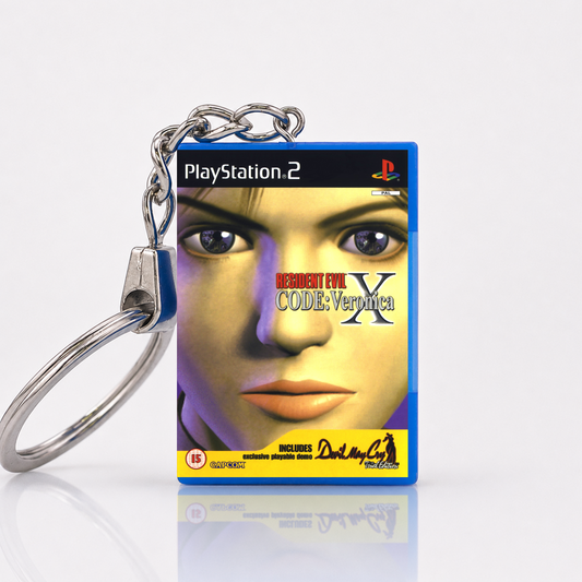 Resident Evil: Code Veronica X - PS2 Miniatur Spielhülle Schlüsselanhänger