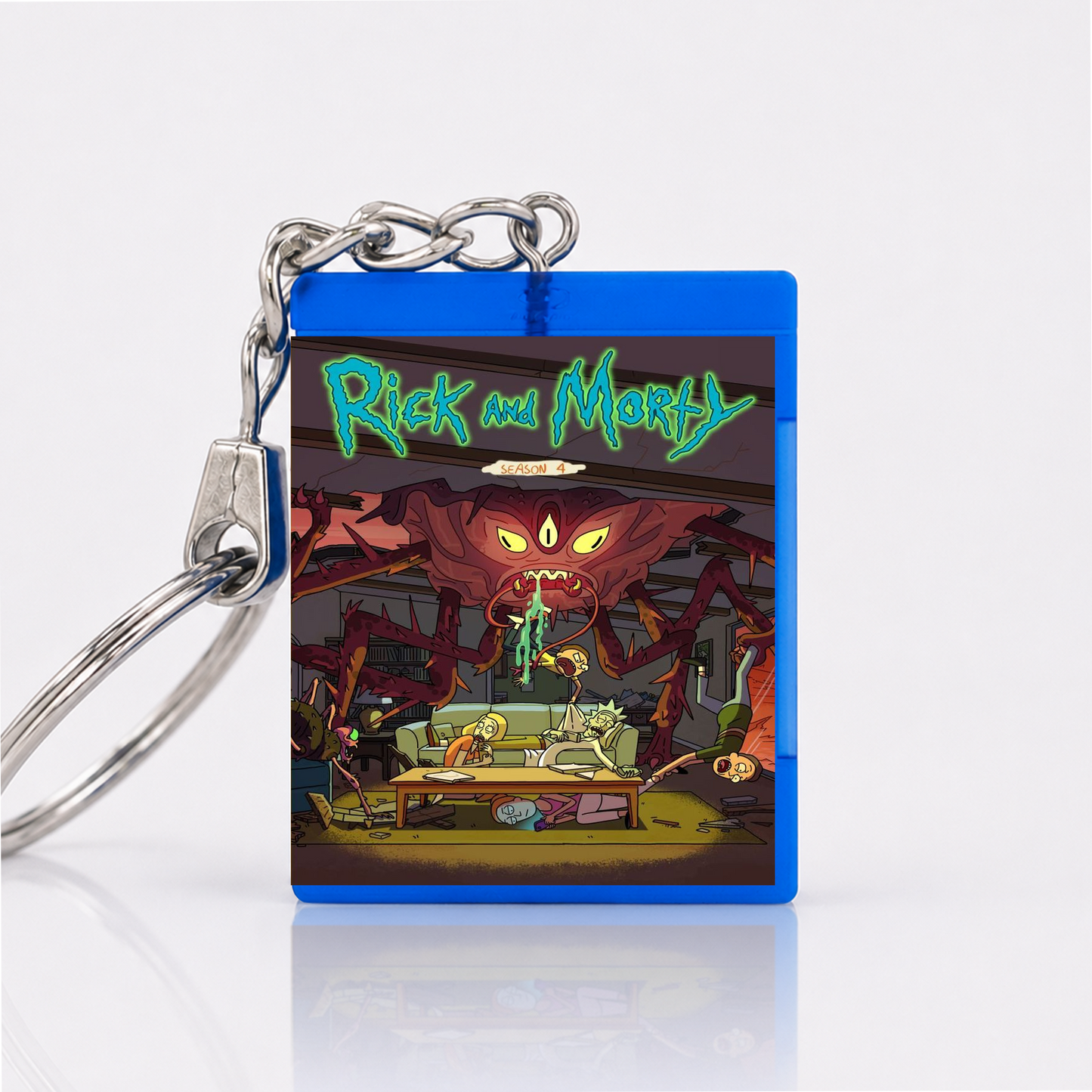 Rick and Morty - Serien Miniatur Blu-Ray Hülle Schlüsselanhänger