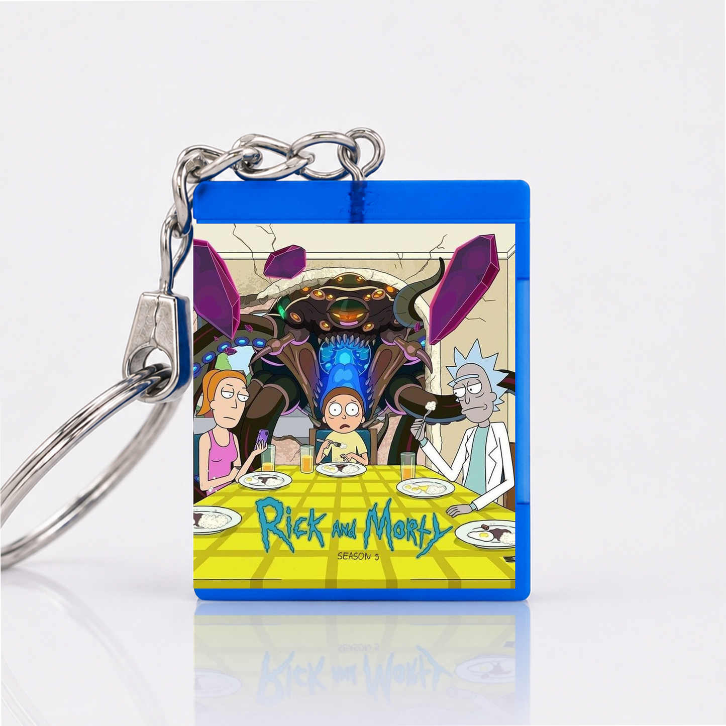Rick and Morty - Serien Miniatur Blu-Ray Hülle Schlüsselanhänger