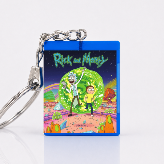 Rick and Morty - Series Miniature Blu-Ray Case Keychain