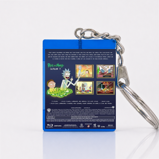Rick and Morty - Series Miniature Blu-Ray Case Keychain