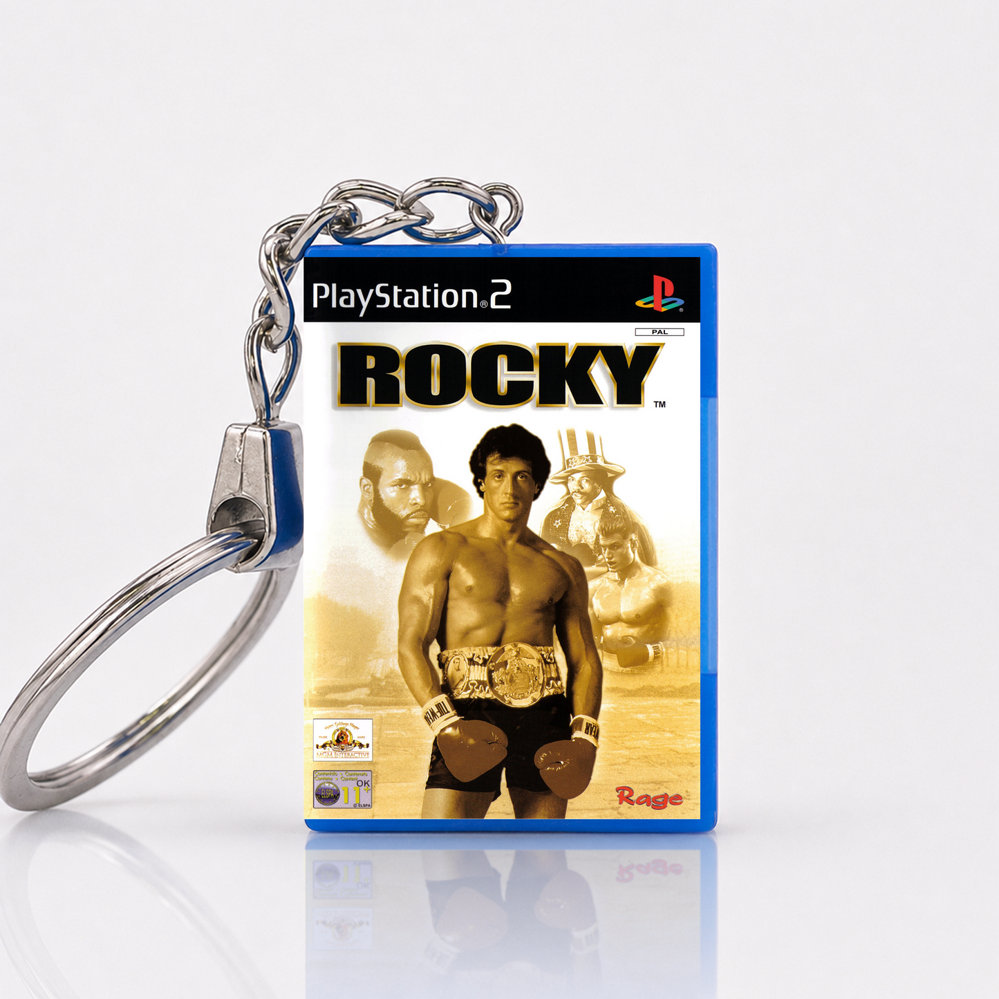 Rocky - PS2 Miniatur Spielhülle Schlüsselanhänger