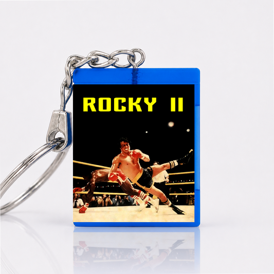 Rocky II - Film Miniatur Blu-Ray Hülle Schlüsselanhänger