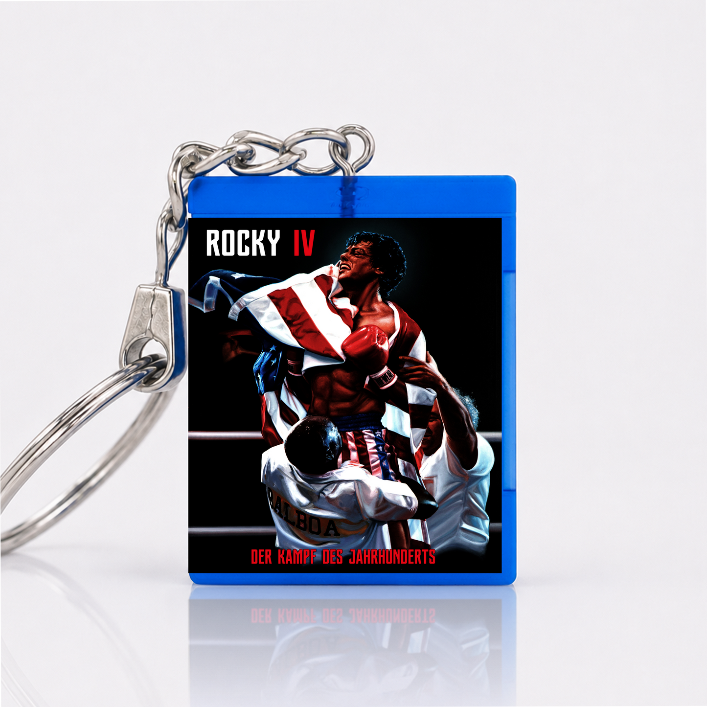 Rocky IV - Der Kampf des Jahrhunderts - Film Miniatur Blu-Ray Hülle Schlüsselanhänger