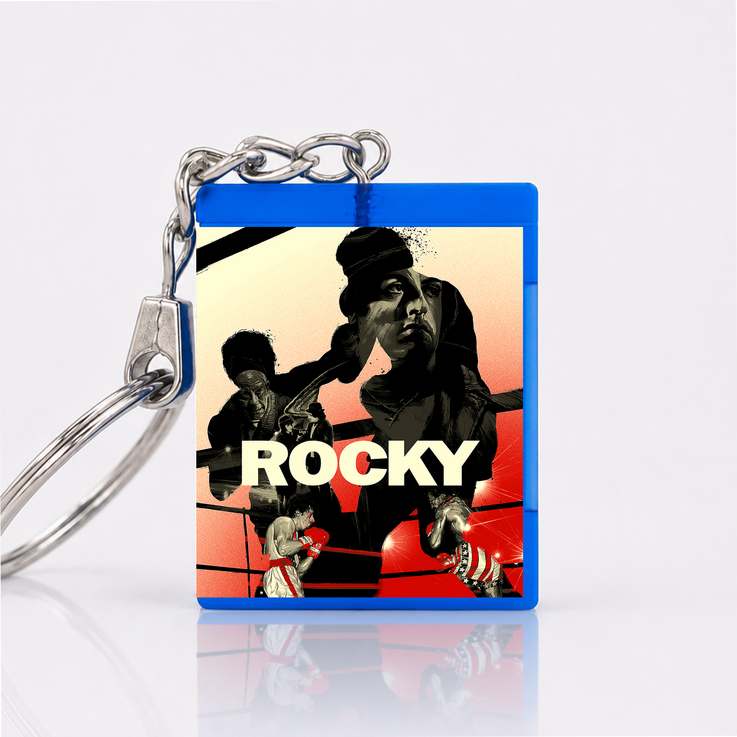 Rocky - Film Miniatur Blu-Ray Hülle Schlüsselanhänger