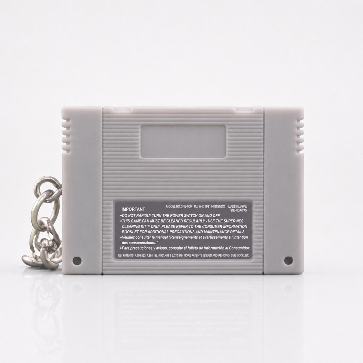 Super Mario World - SNES Miniature Game Cartridge Keychain