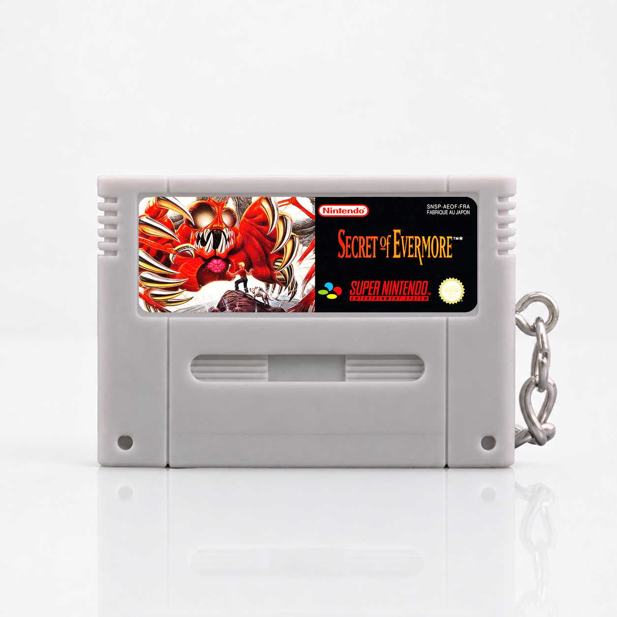 Secret Of Evermore - SNES Miniatur Spielmodul Schlüsselanhänger