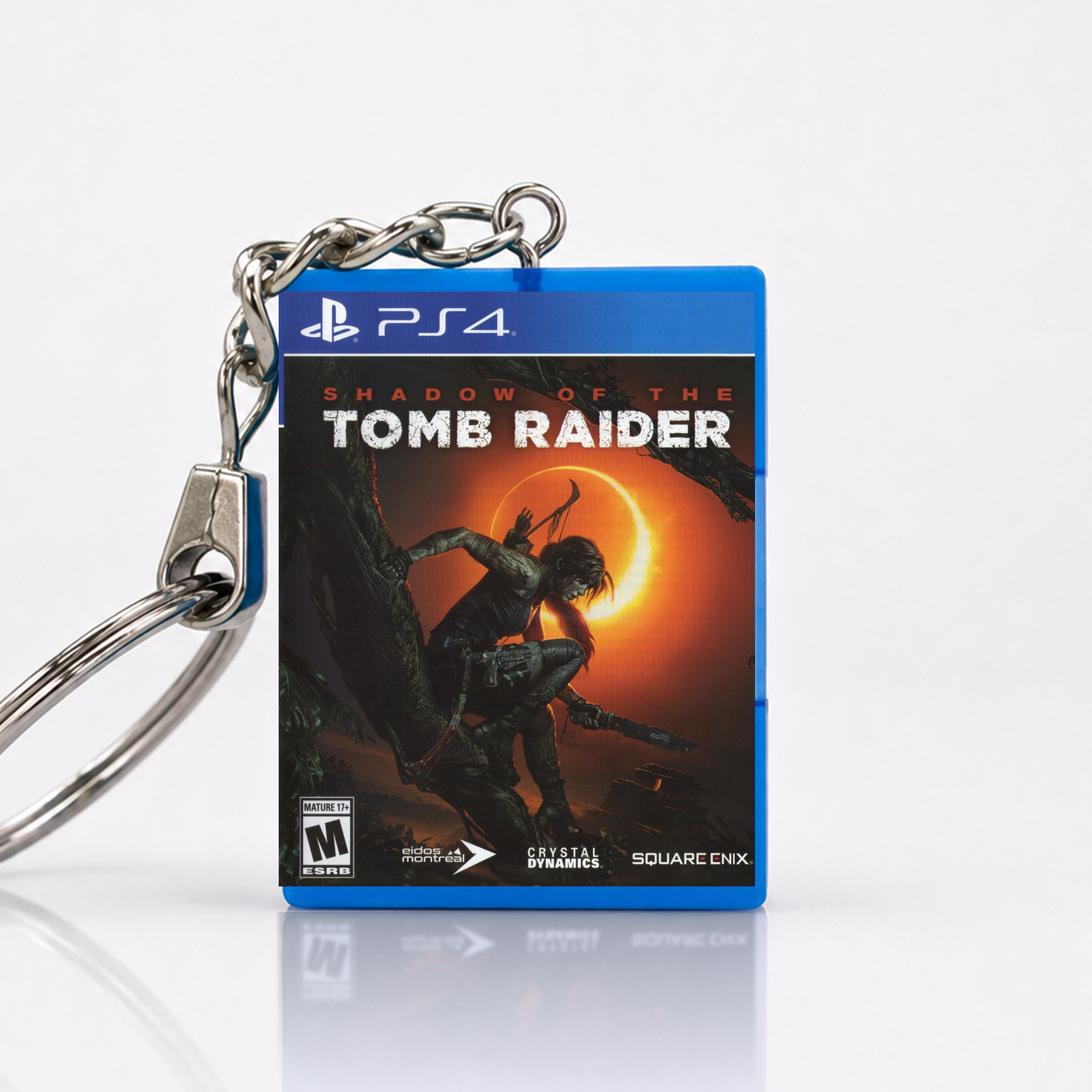 Shadow Of The Tomb Raider - PS4 Miniature Game Case Keychain