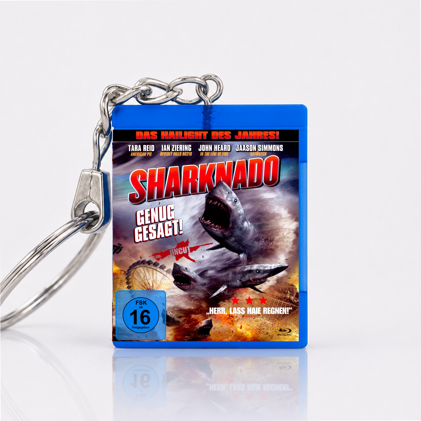 Sharknado - Film Miniatur Blu-Ray Hülle Schlüsselanhänger
