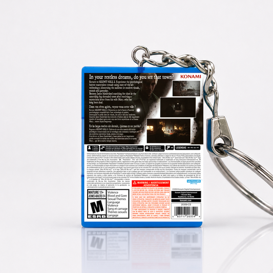 Silent Hill 2 - PS5 Miniatur Spielhülle Schlüsselanhänger