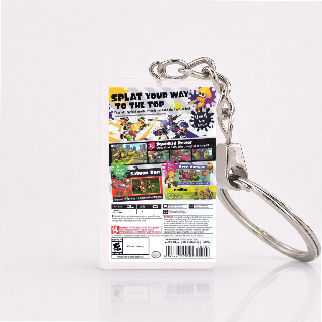 Splatoon 2 - Switch Miniatur Spielhülle Schlüsselanhänger