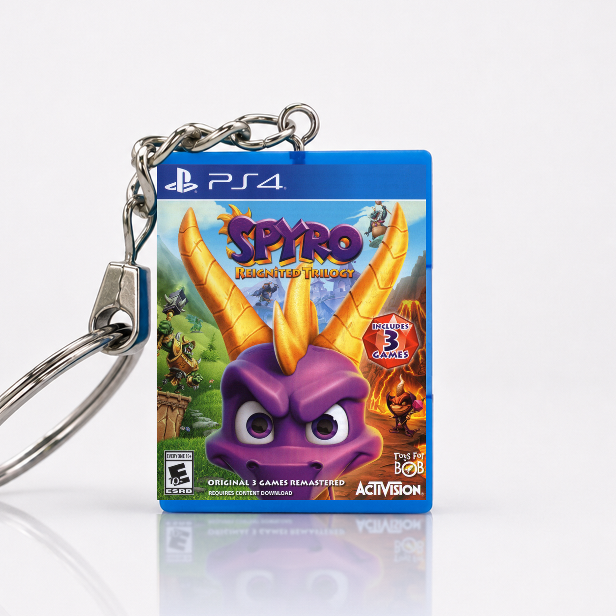 Spyro Reignited Trilogy - PS4 Miniatur Spielhülle Schlüsselanhänger