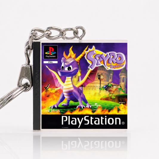 Spyro the Dragon - PS1 Miniatur Spielhülle Schlüsselanhänger