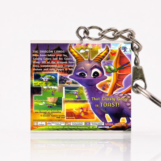 Spyro the Dragon - PS1 Miniatur Spielhülle Schlüsselanhänger