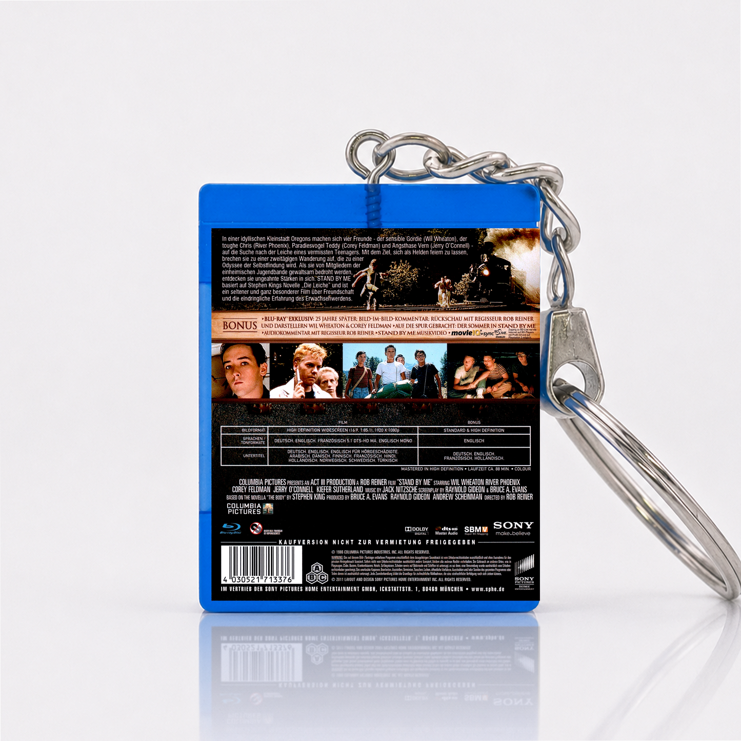 Stand by Me - Movie Miniature Blu-Ray Case Keychain