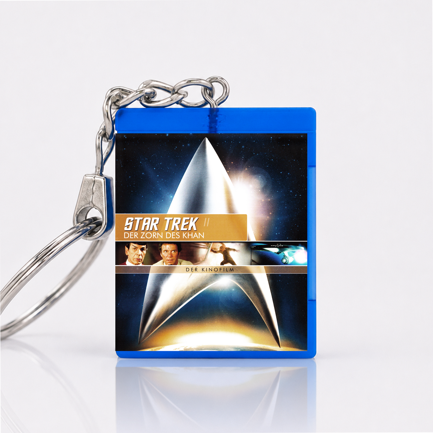Star Trek: Der Zorn des Khan - Film Miniatur Blu-Ray Hülle Schlüsselanhänger