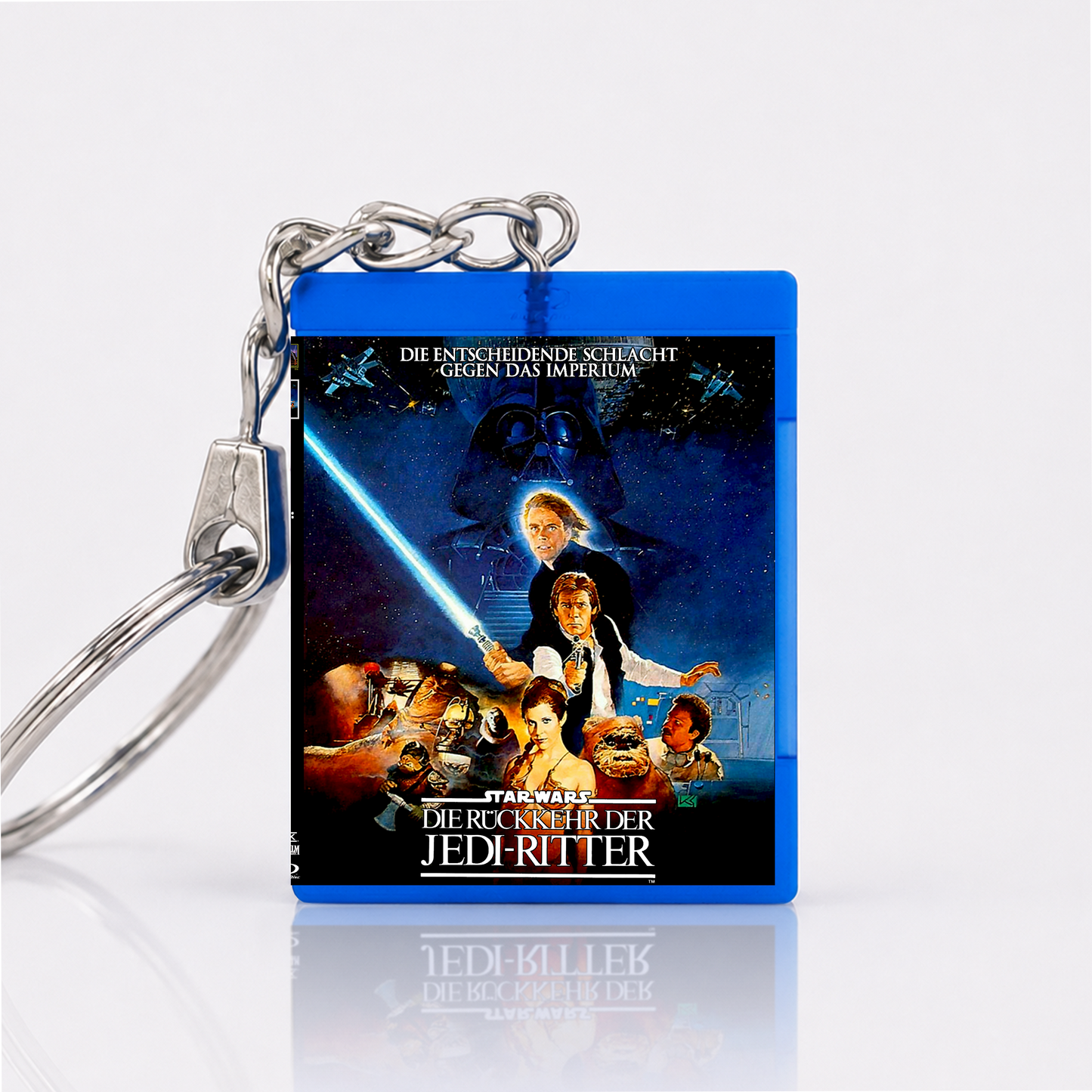 Star Wars: Die Rückkehr der Jedi Ritter - Film Miniatur Blu-Ray Hülle Schlüsselanhänger
