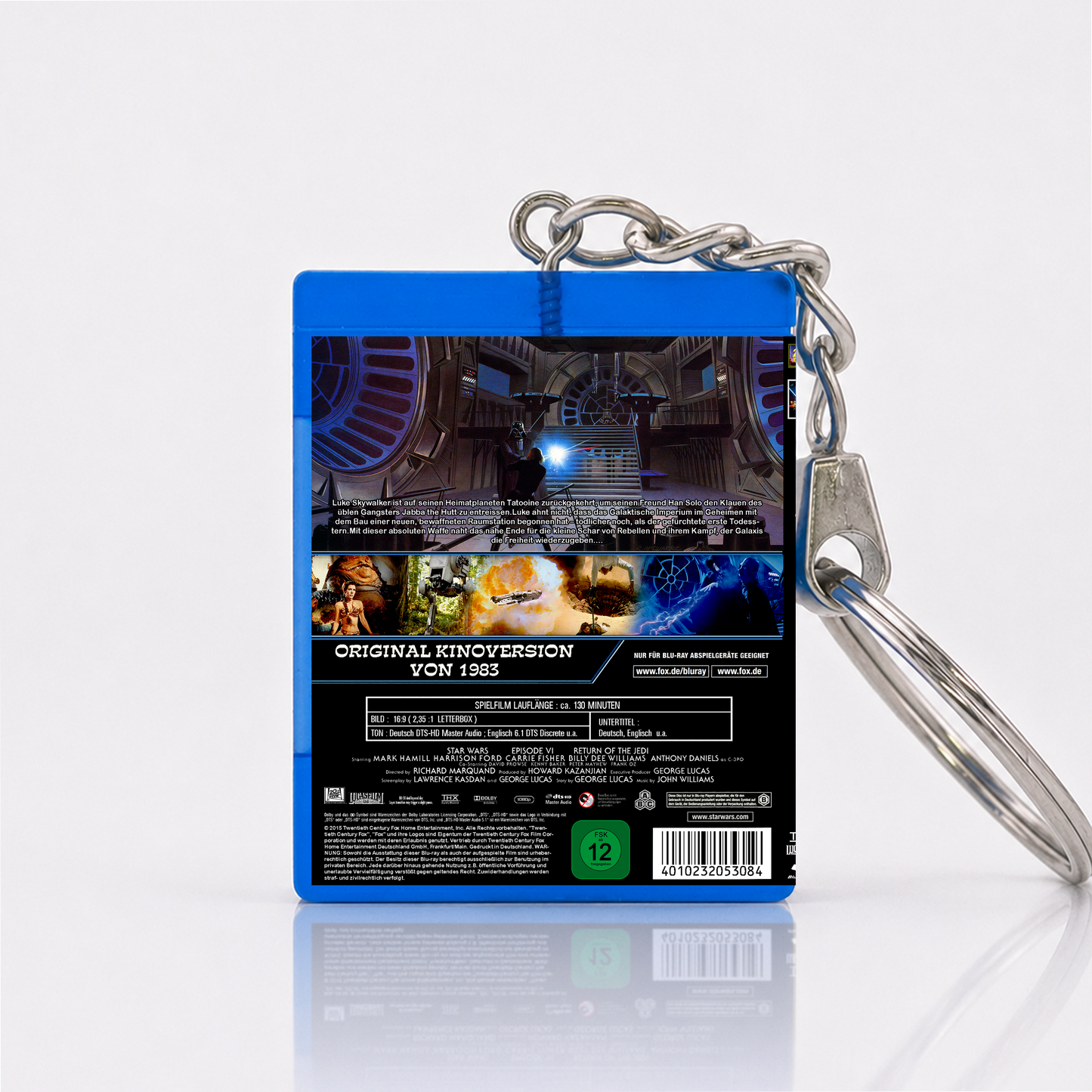 Star Wars: Die Rückkehr der Jedi Ritter - Film Miniatur Blu-Ray Hülle Schlüsselanhänger