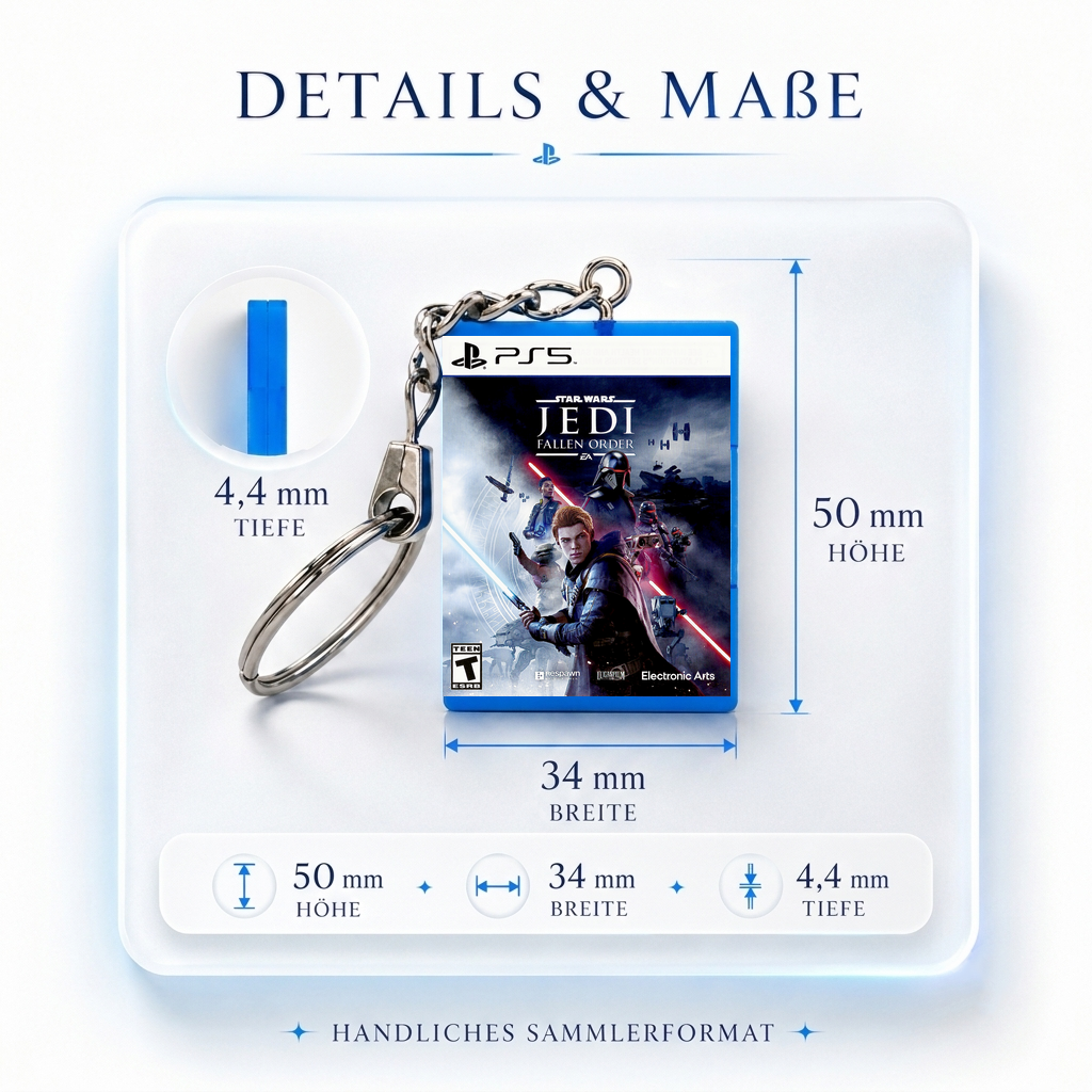 Star Wars Jedi: Fallen Order - PS5 Miniatur Spielhülle Schlüsselanhänger