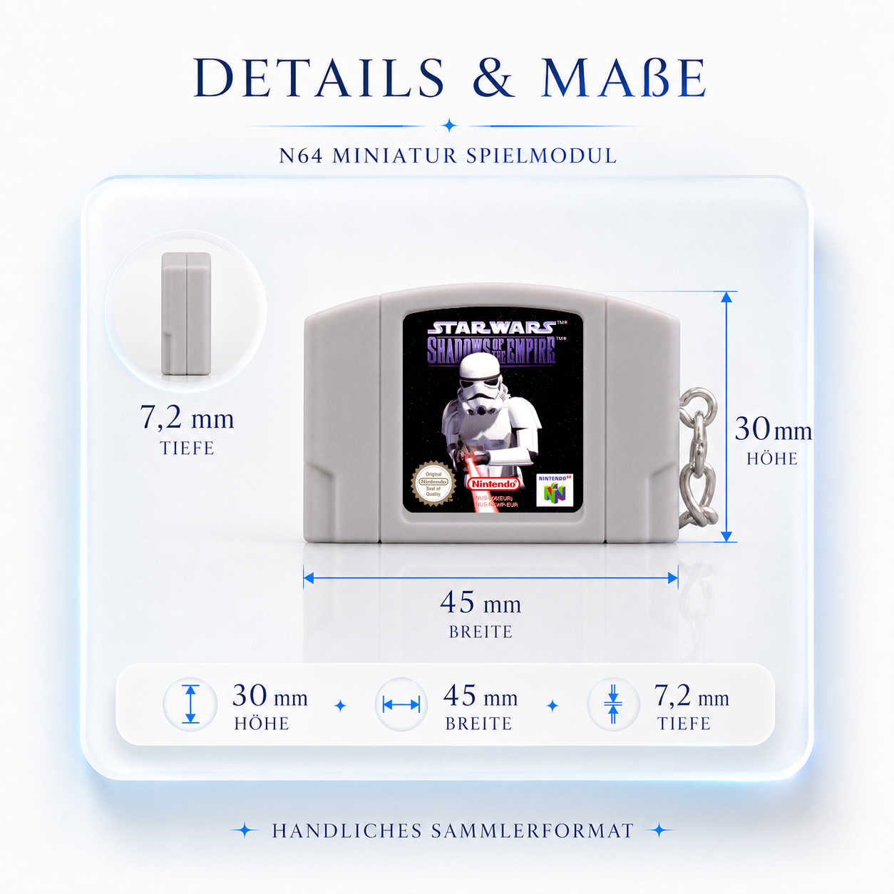 MASTER - N64 Mini Cartridge Keychain