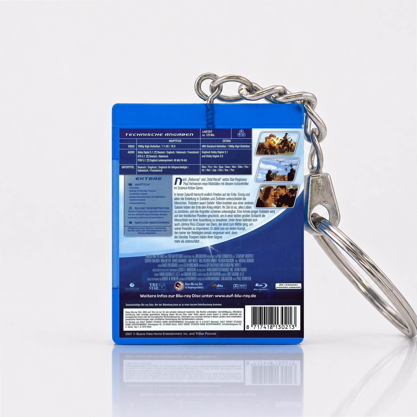 Starship Troopers - Film Miniatur Blu-Ray Hülle Schlüsselanhänger