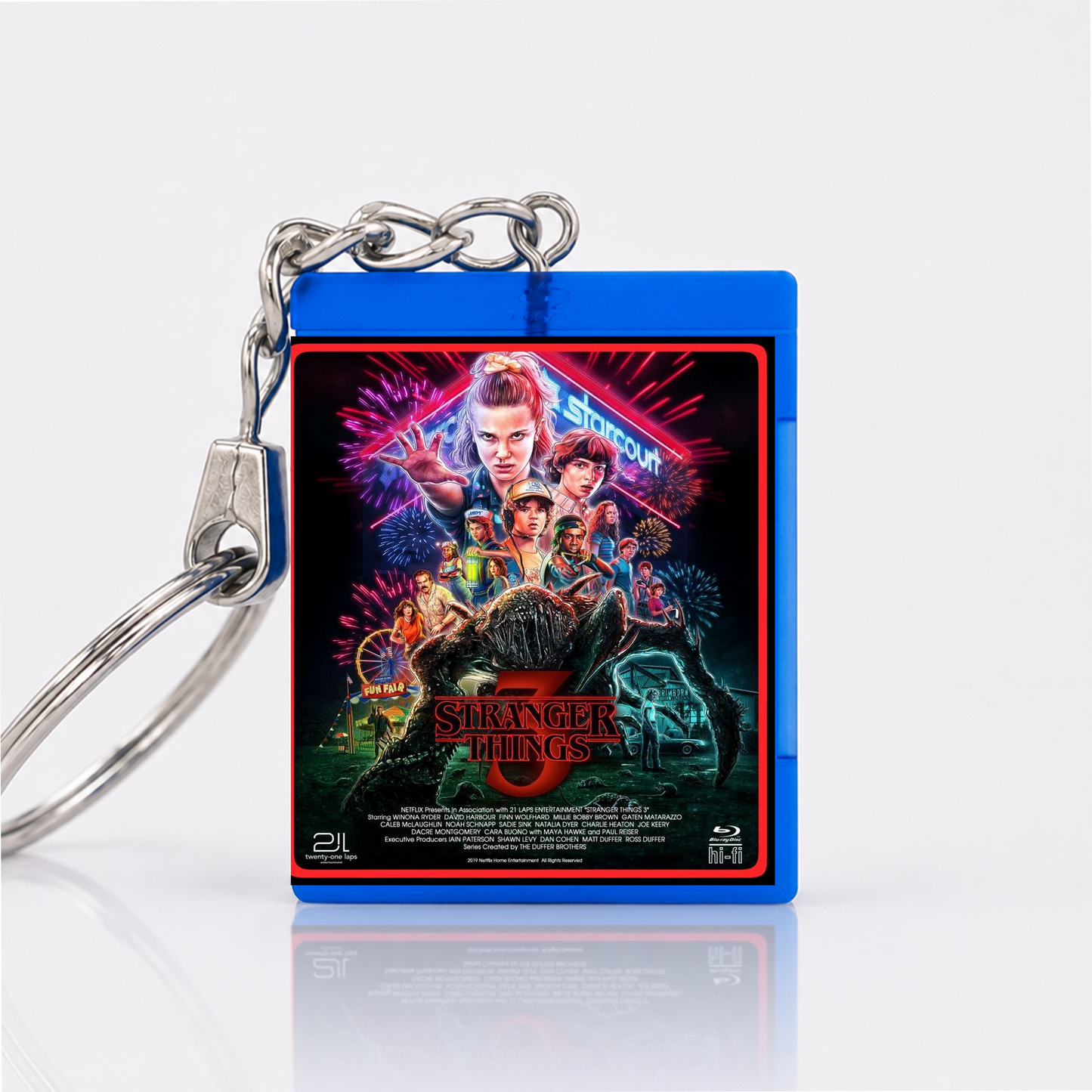 Stranger Things - Series Miniature Blu-Ray Case Keychain