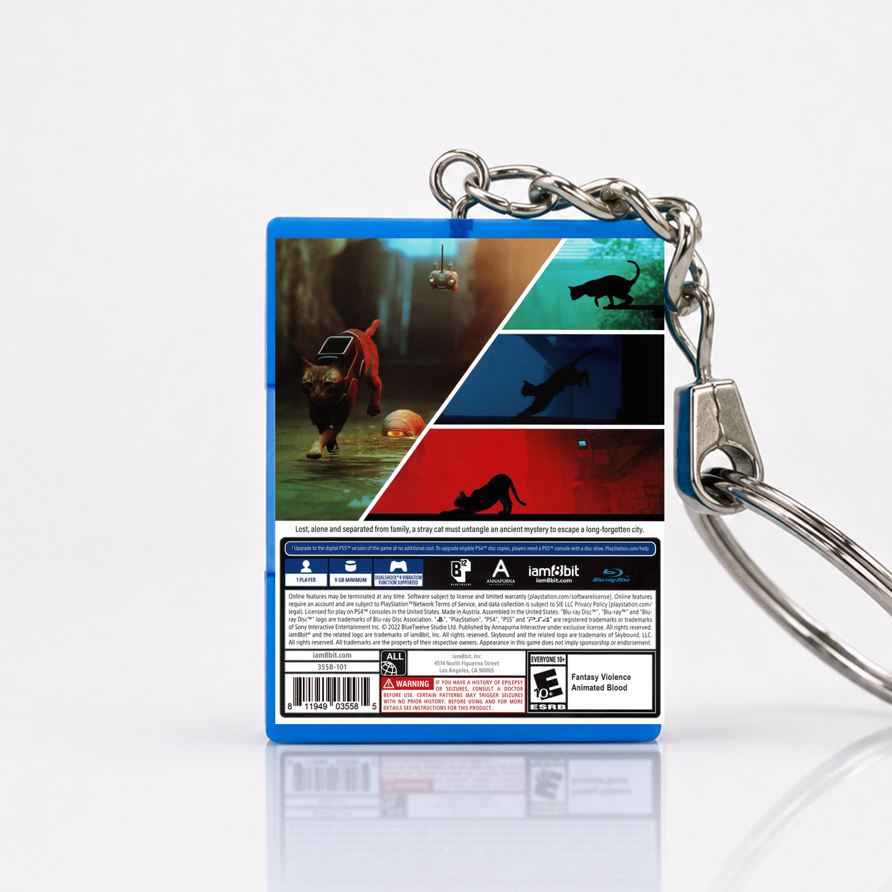 Stray - PS4 Miniature Game Case Keychain