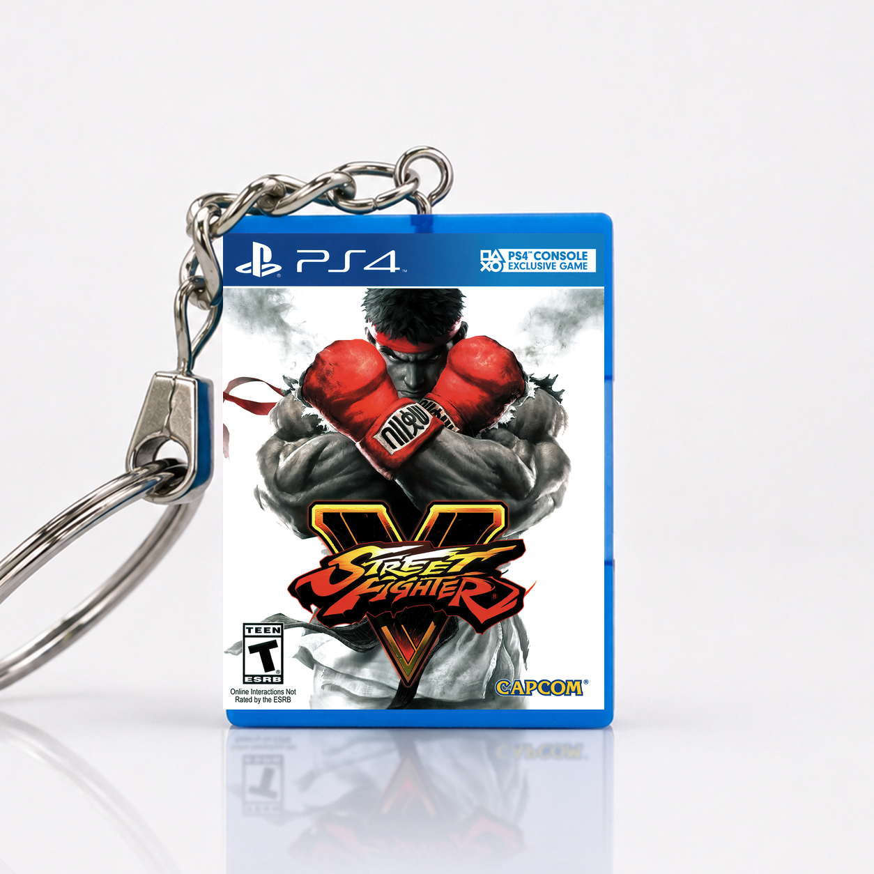 Street Fighter V - PS4 Miniatur Spielhülle Schlüsselanhänger