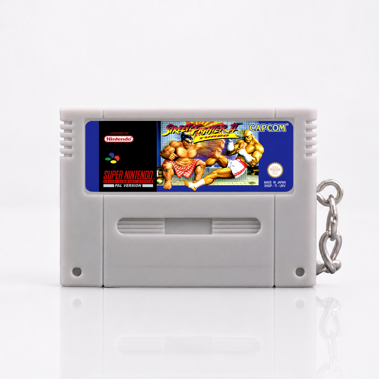 Street Fighter 2 Turbo - SNES Miniature Game Cartridge Keychain