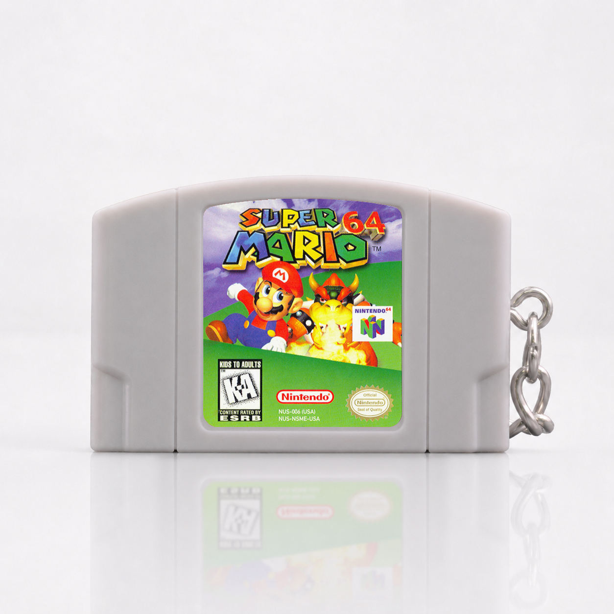 Super Mario 64 - N64 Miniature Game Cartridge Keychain