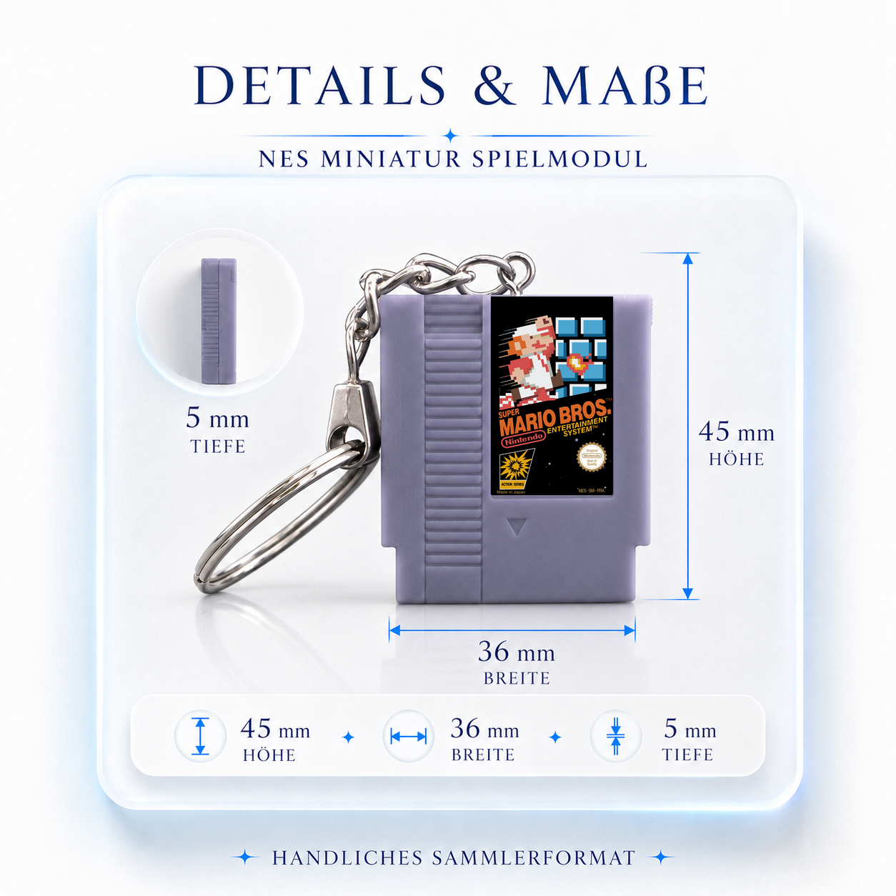 Super Mario Bros. – NES Miniature Cartridge Keychain