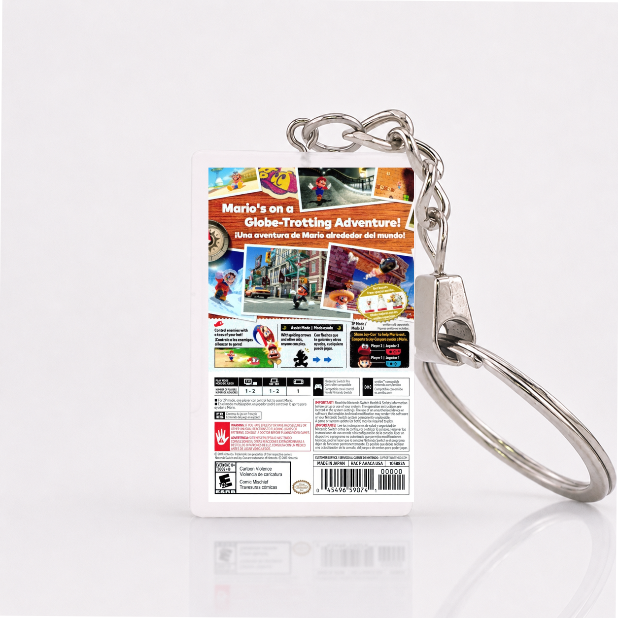 Super Mario Odyssey - Switch Miniature Game Case Keychain
