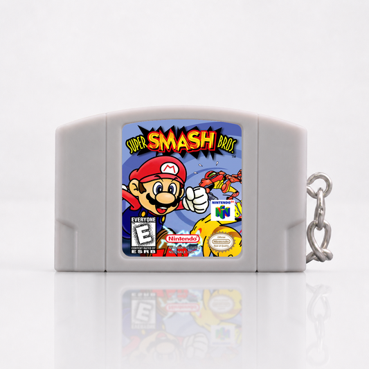 Super Smash Bros - N64 Miniatur Spielmodul Schlüsselanhänger