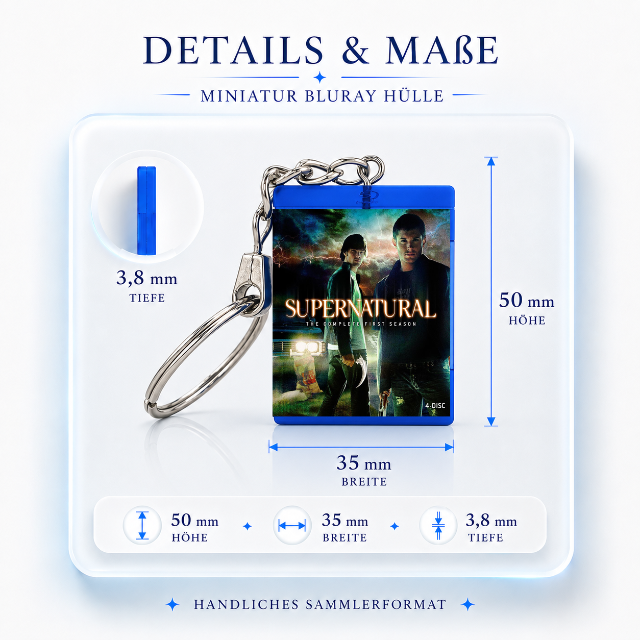 Supernatural - Series Miniature Blu-Ray Case Keychain