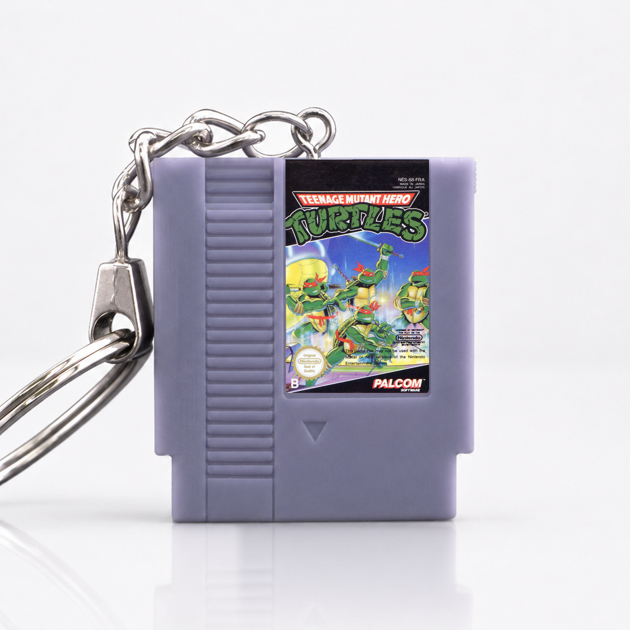 Teenage Mutant Hero Turtles - NES Miniature Game Cartridge Keychain