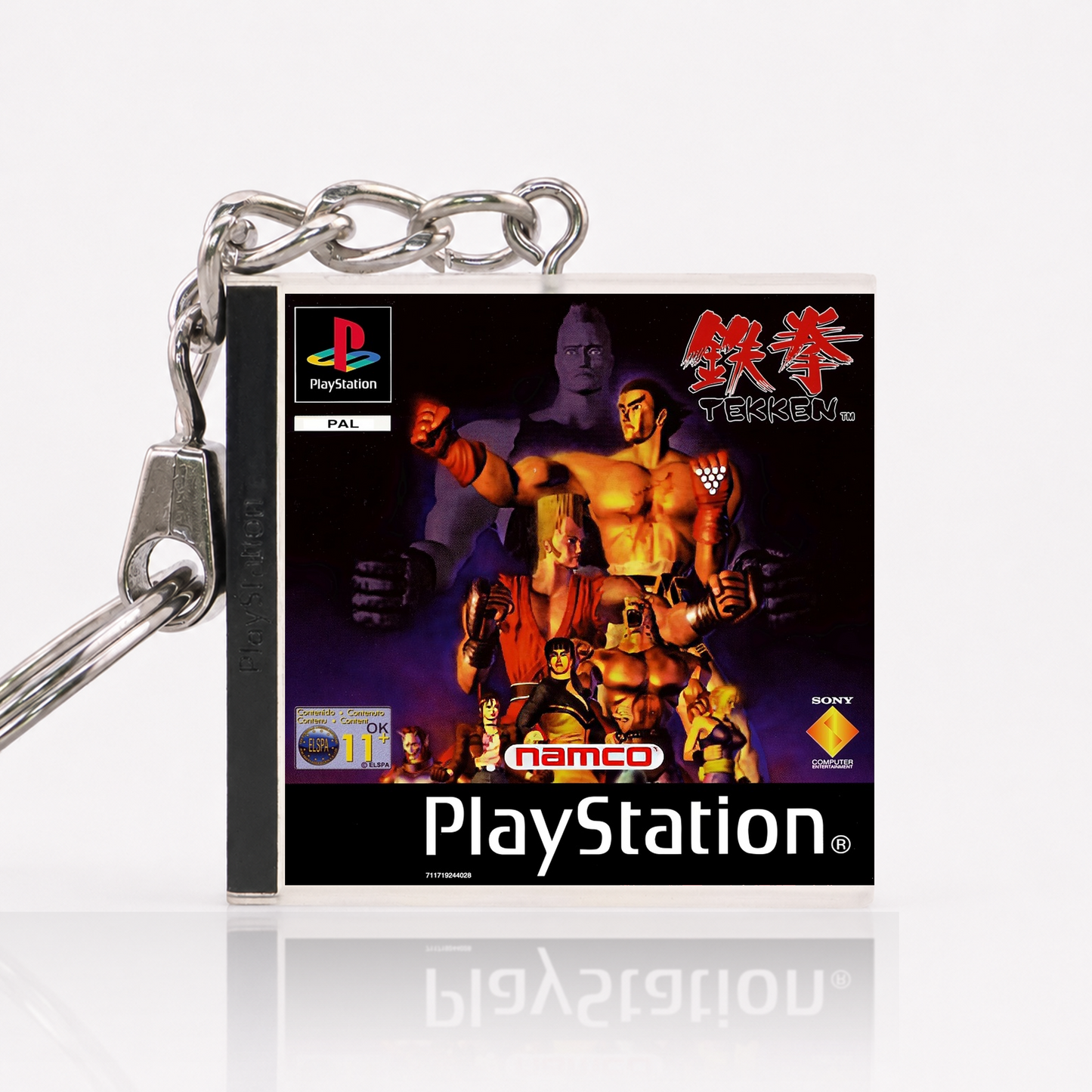 Tekken - PS1 Miniatur Spielhülle Schlüsselanhänger