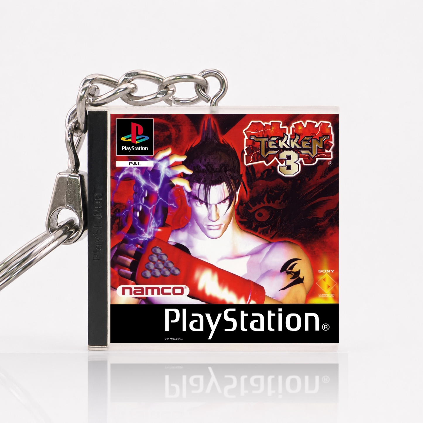 Tekken 3 - PS1 Miniatur Spielhülle Schlüsselanhänger