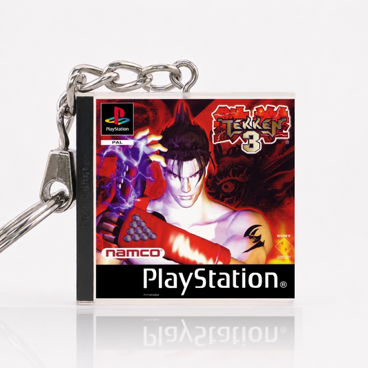 Tekken 3 - PS1 Miniatur Spielhülle Schlüsselanhänger