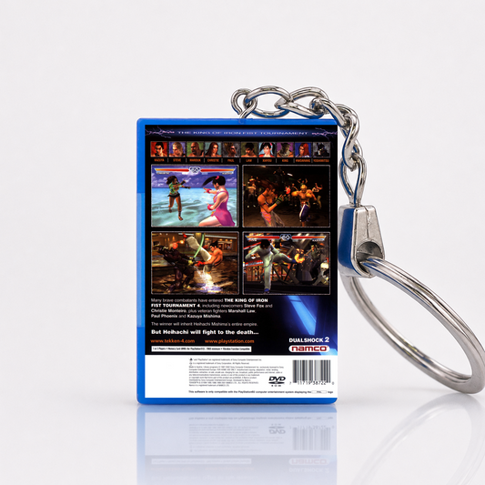 Tekken 4 - PS2 Miniatur Spielhülle Schlüsselanhänger