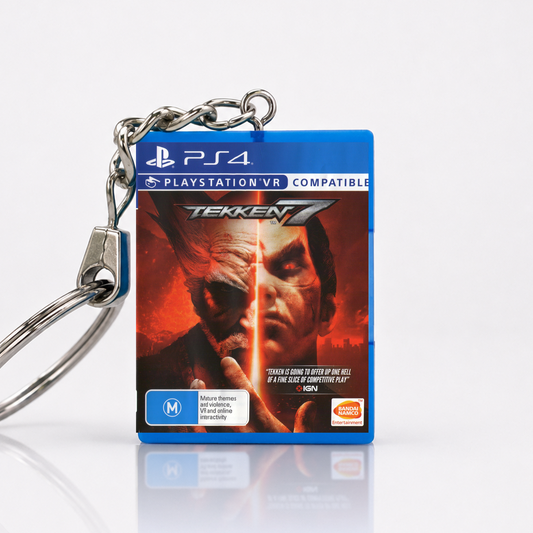 Tekken 7 - PS4 Miniature Game Case Keychain