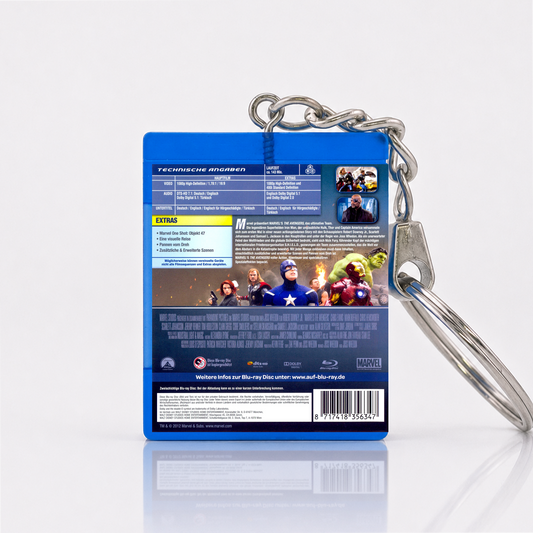 The Avengers - Movie Miniature Blu-Ray Case Keychain