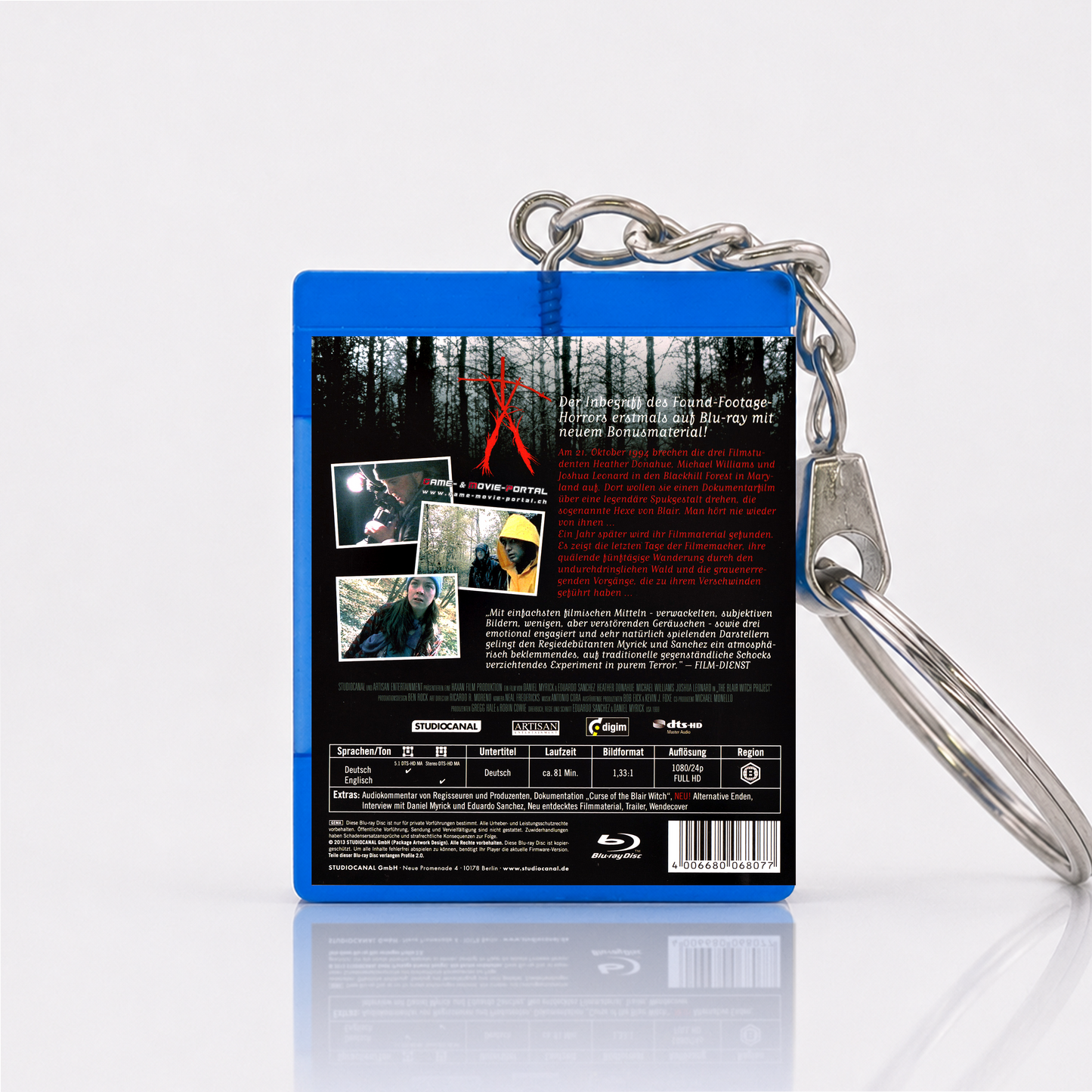 The Blair Witch Project - Film Miniatur Blu-Ray Hülle Schlüsselanhänger