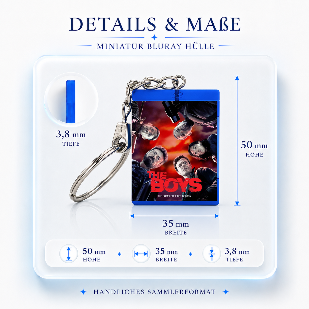 The Boys - Series Miniature Blu-Ray Case Keychain