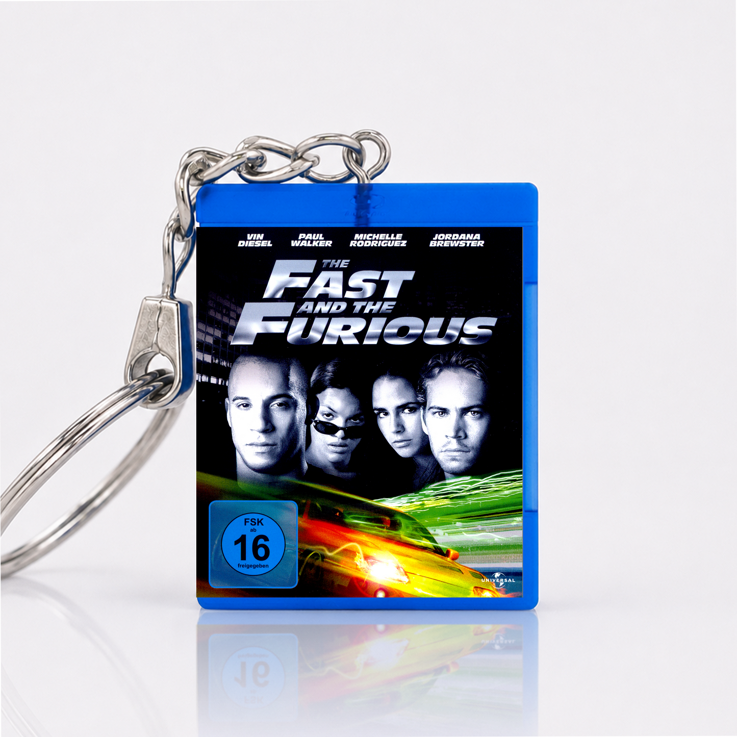 The Fast and the Furious - Film Miniatur Blu-Ray Hülle Schlüsselanhänger