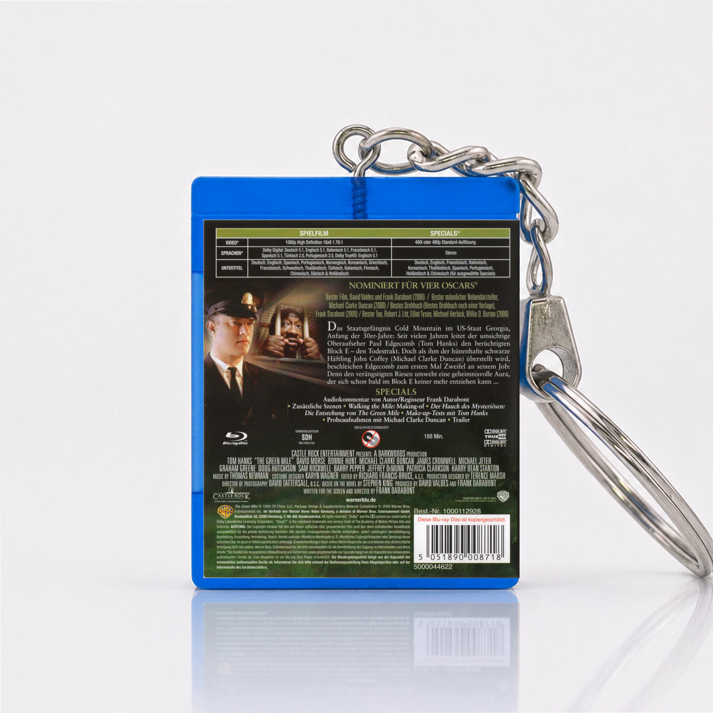 The Green Mile - Film Miniatur Blu-Ray Hülle Schlüsselanhänger