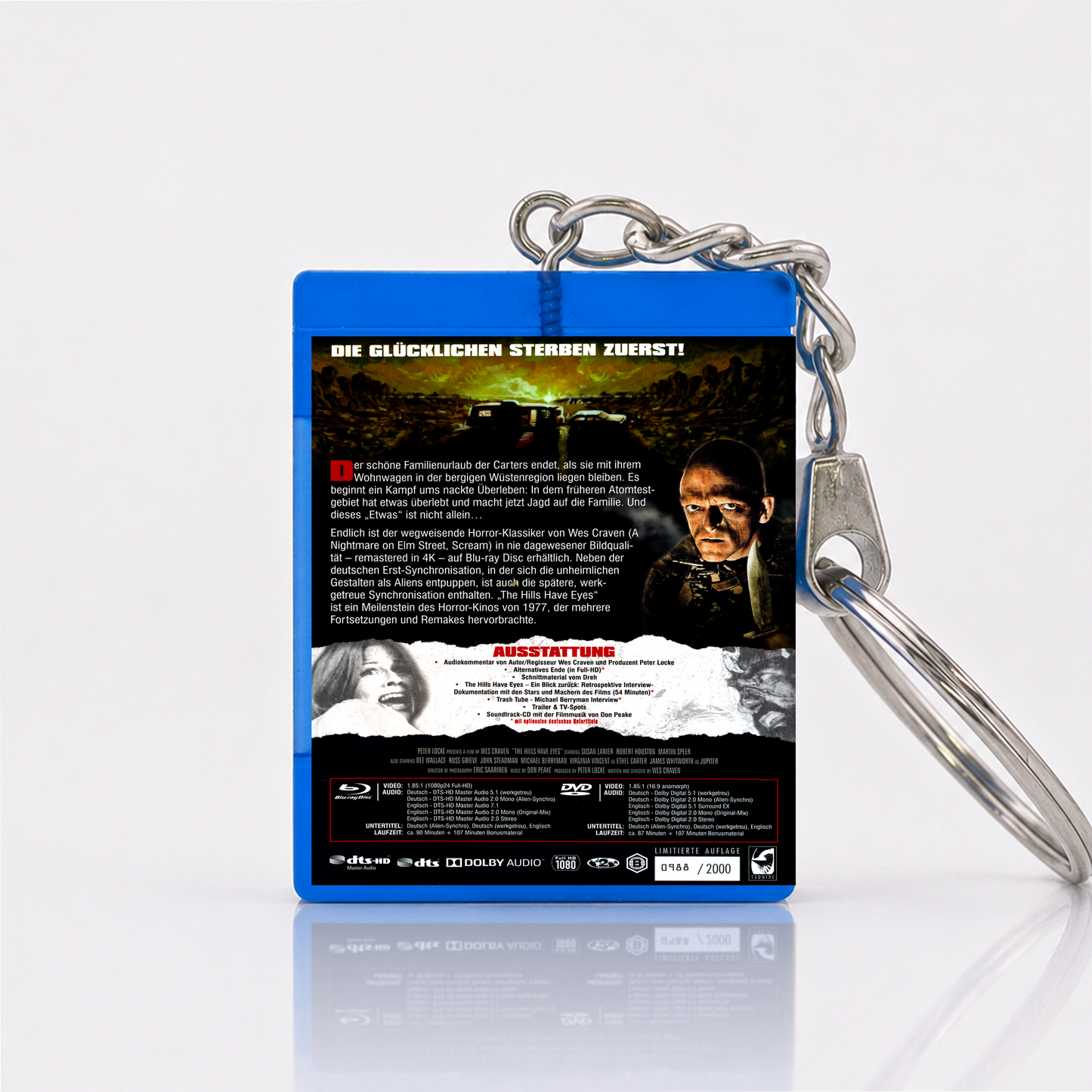 The Hills Have Eyes - Film Miniatur Blu-Ray Hülle Schlüsselanhänger