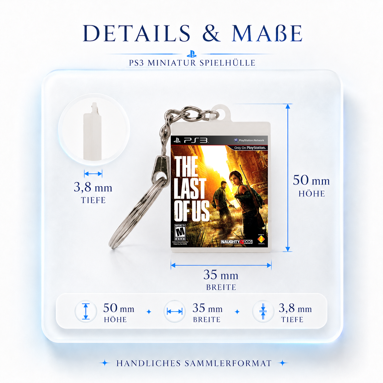 The Last of Us - PS3 Miniature Game Case Keychain