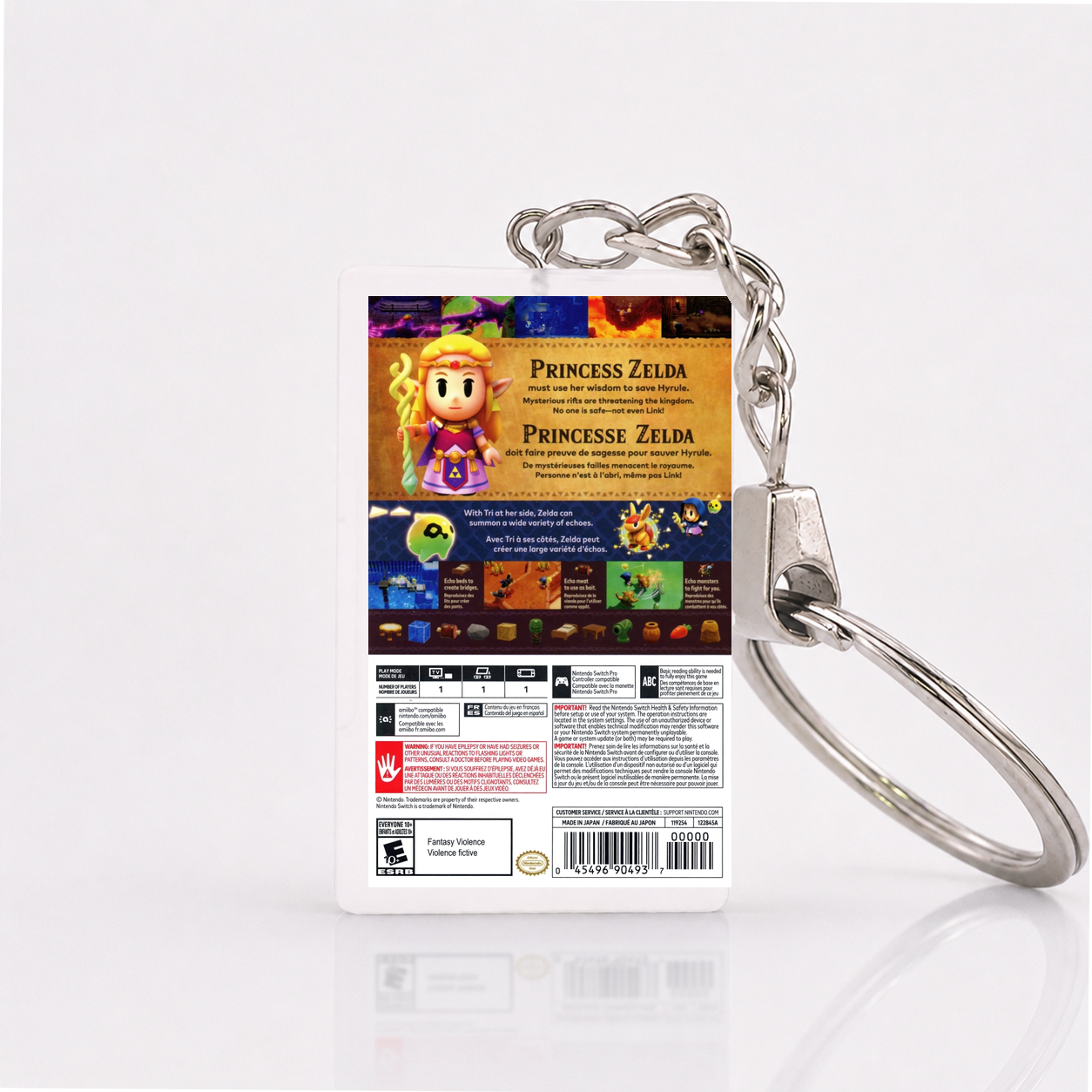 The Legend of Zelda: Echoes of Wisdom - Switch Miniature Game Case Keychain