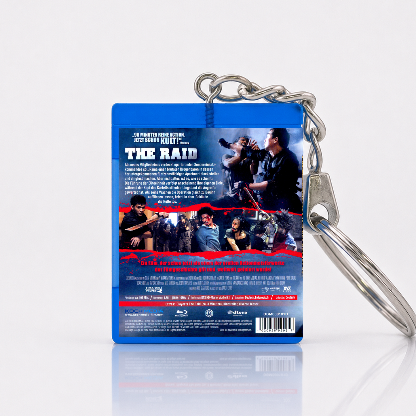 The Raid - Movie Miniature Blu-Ray Case Keychain