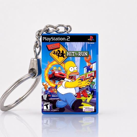 The Simpsons: Hit & Run - PS2 Miniatur Spielhülle Schlüsselanhänger